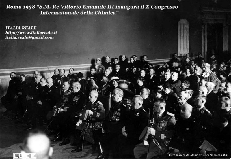 Vittorio Emanuele III al X congresso Internazionale della Chimica