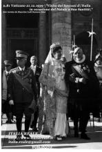 Vittorio Emanuele III e Elena in Vaticano in occasione del Natale